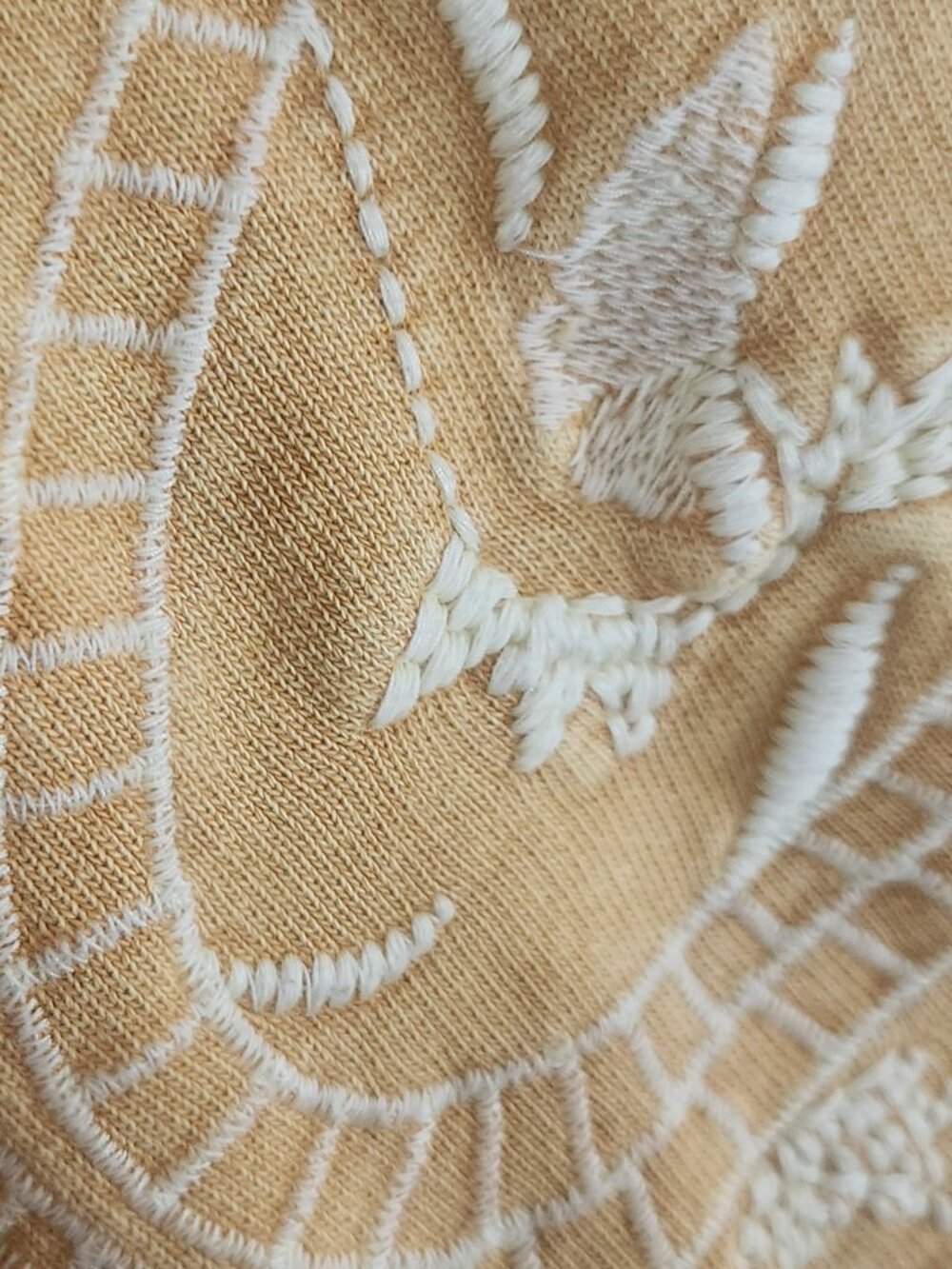 Bohera Mustard Yellow Embroidered Sweatshirt - Picture 4 of 4